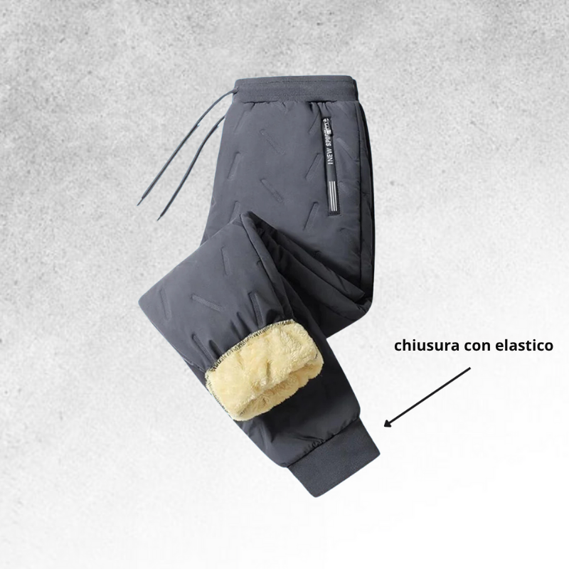 Pantaloni unisex in pile termici e impermeabili