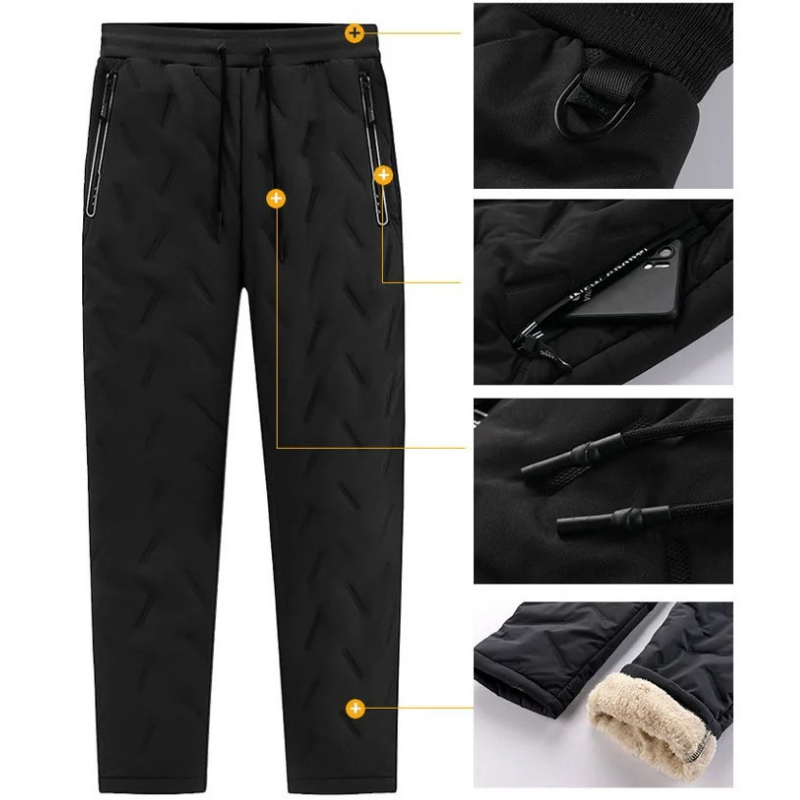 Pantaloni unisex in pile termici e impermeabili