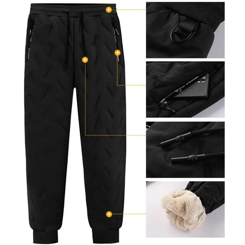 Pantaloni unisex in pile termici e impermeabili
