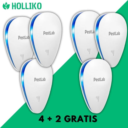 PestLab™ – Repellente a ultrasuoni plug-and-play | silenzioso 24/7 | 0% chimici | copertura ≈ 28 m² per unità