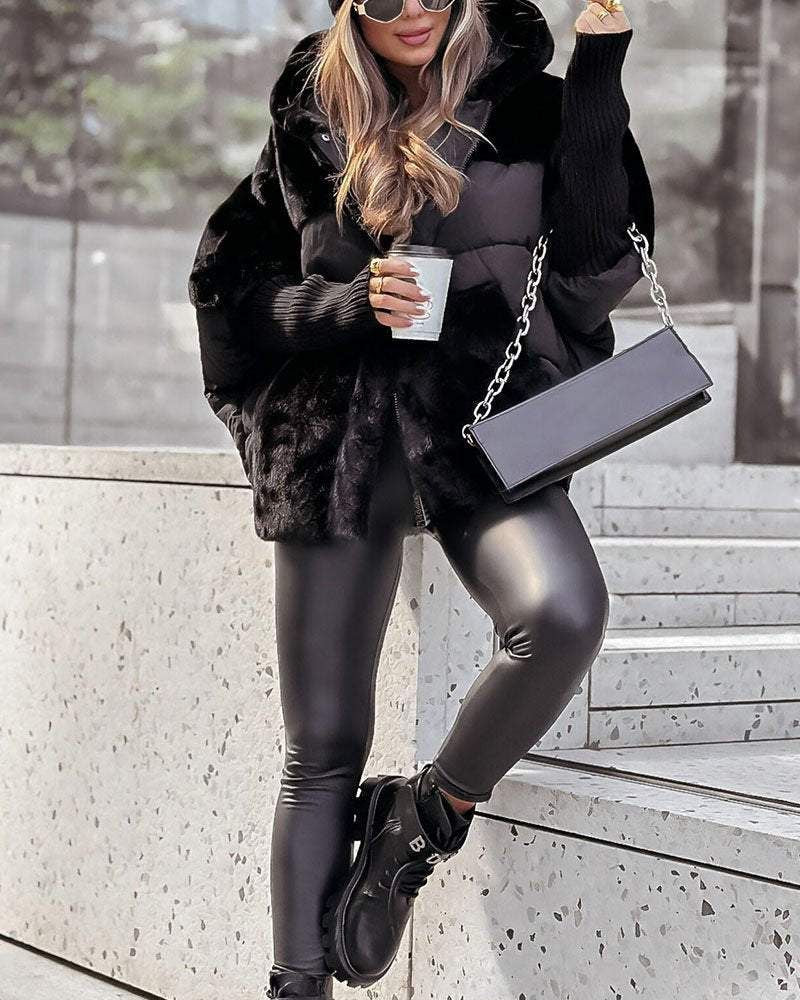 ThermaKnit™ – Piumino Oversize a Maglia