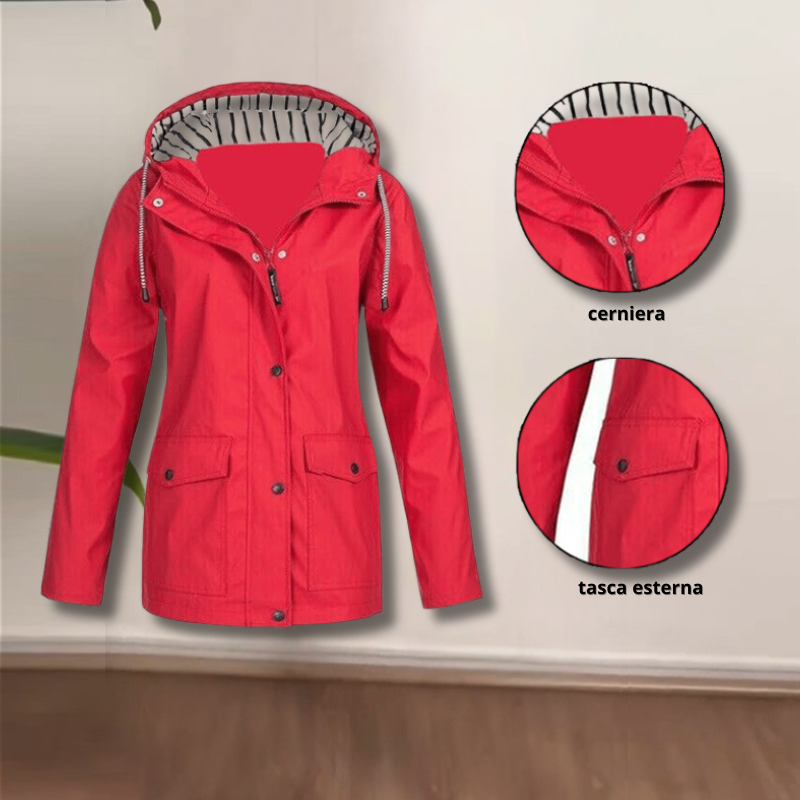 Proof-JA™ – Giacca impermeabile antivento con cappuccio